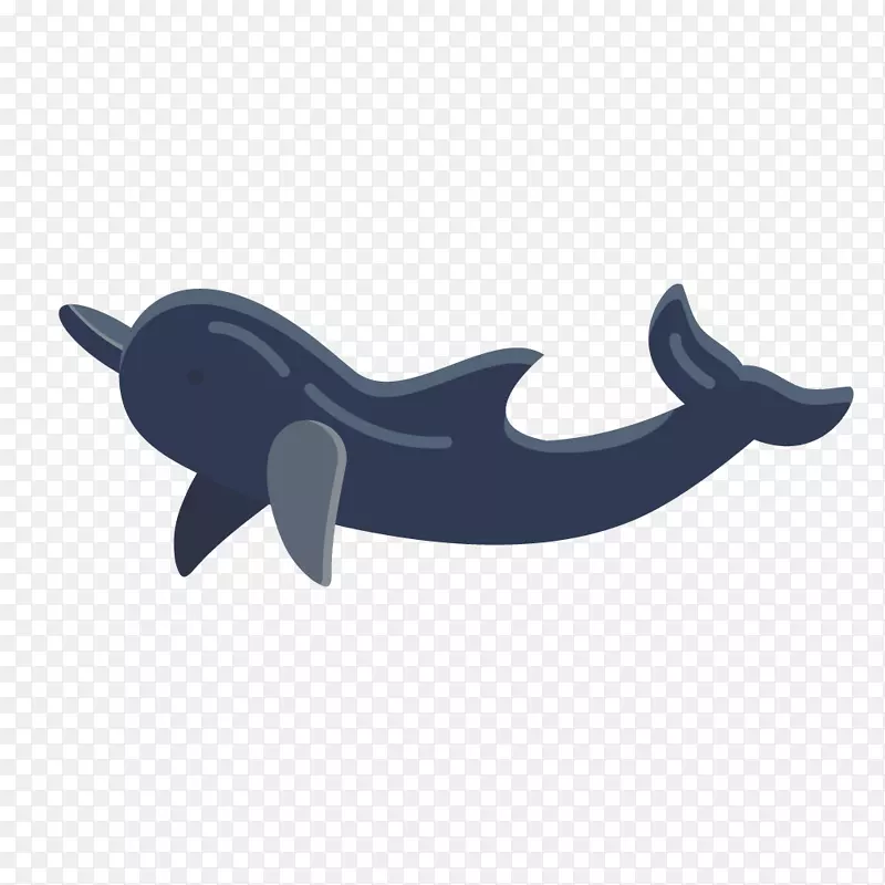 卡通矢量海洋生物海豚素材