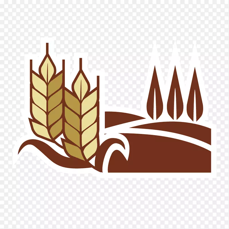 农业稻田大麦logo