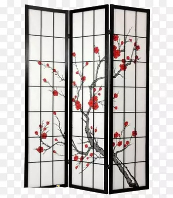 描画屏风