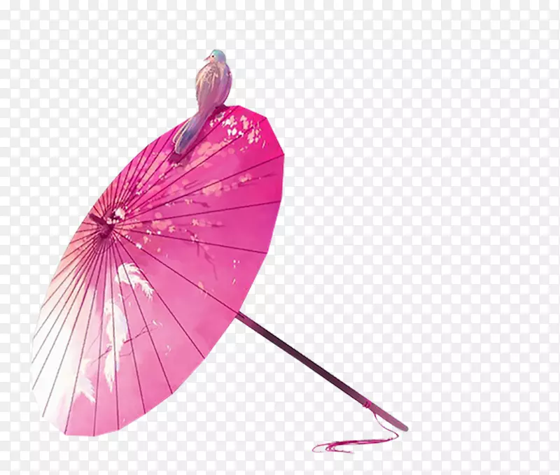 古风装饰折纸伞
