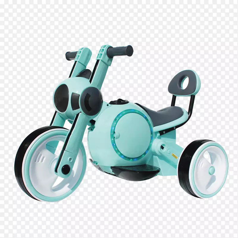 清新绿色儿童电动摩托车