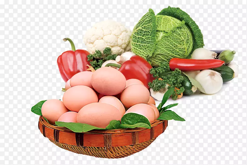鸡蛋蔬菜免抠素材