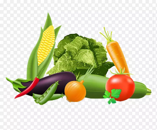 健康美味的蔬菜