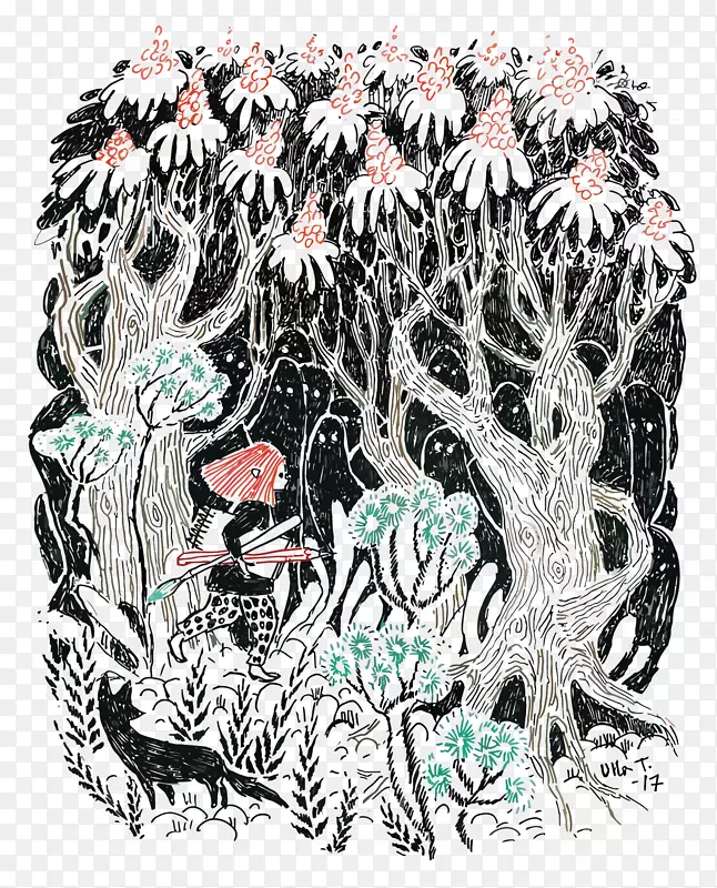 矢量森林插画PNG图片素材下载_图片编号gybjnbzy-免抠素材网