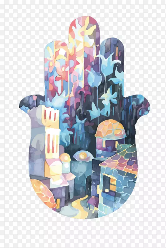 矢量手形森林