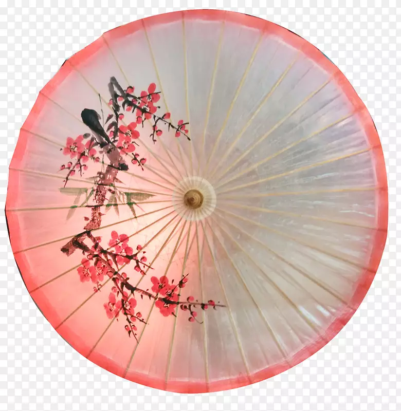 杏花雨伞