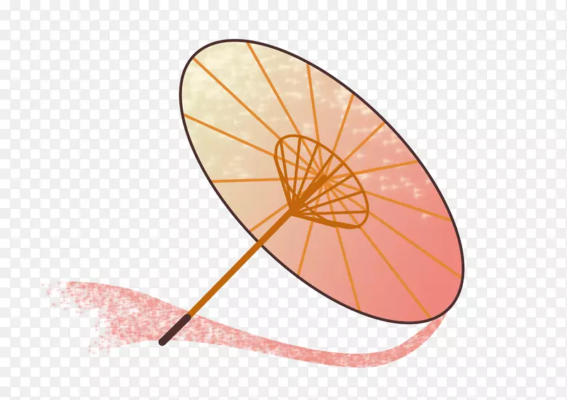 中国风水彩油纸伞