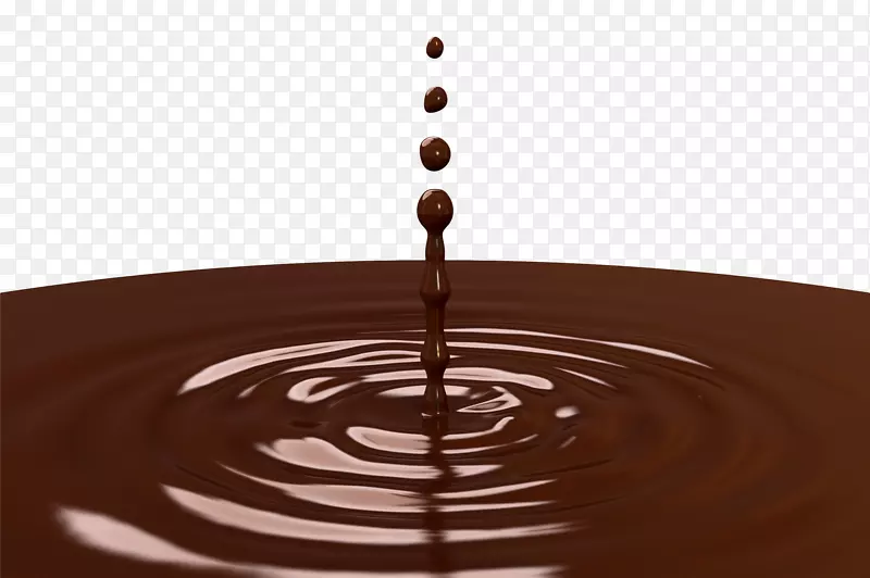 棕色巧克力浆旋涡