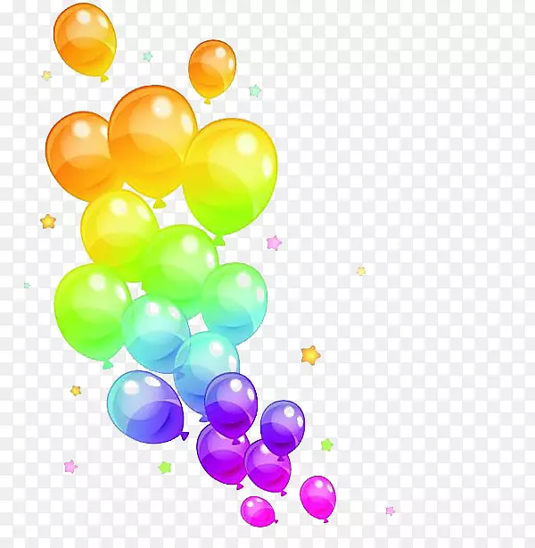 彩虹的气球图片素材