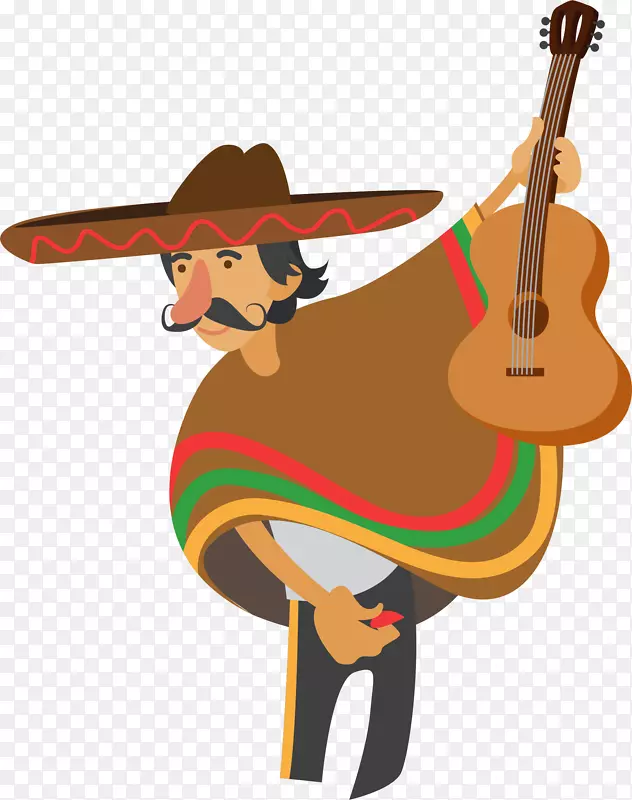 弹奏吉他的墨西哥大叔