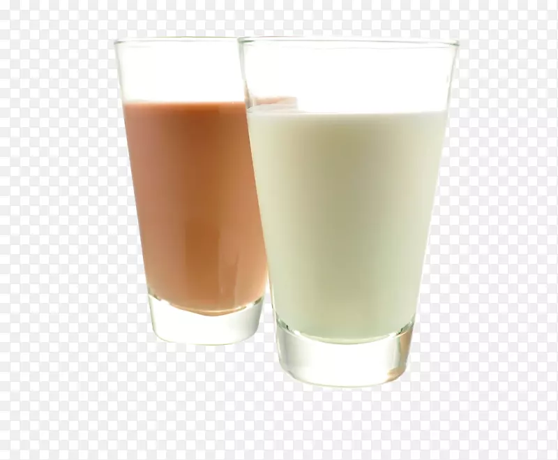 透明玻璃杯装牛奶奶茶