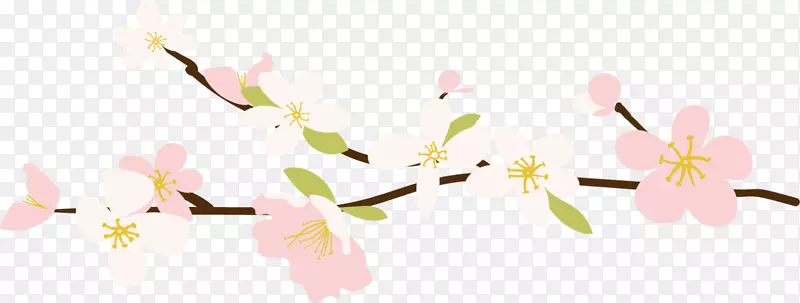 粉色情人节春季花枝