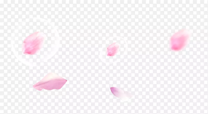 粉色桃花瓣漂浮素材