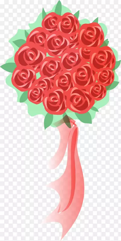 红色情人节玫瑰花束