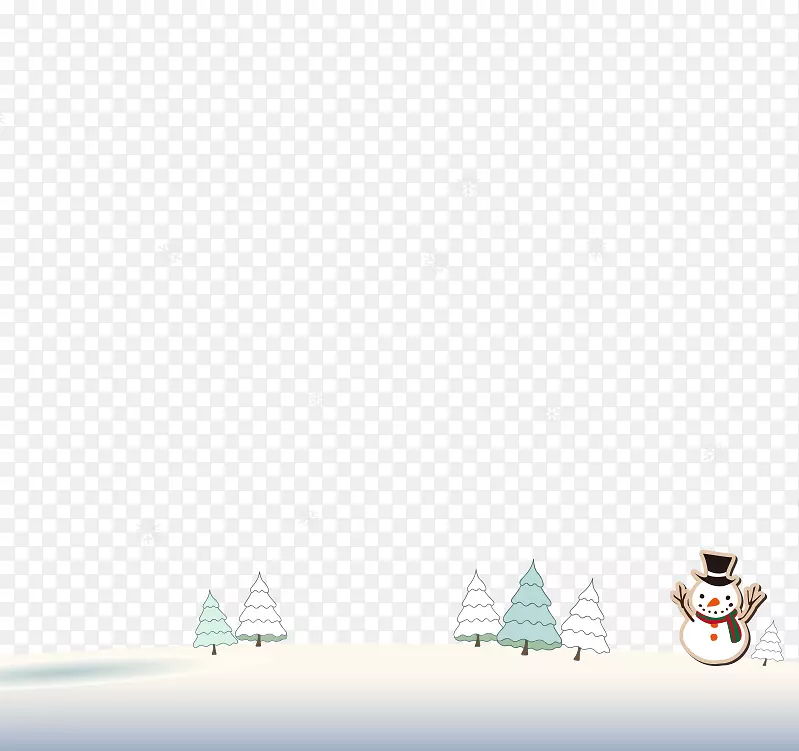 雪地上的雪人
