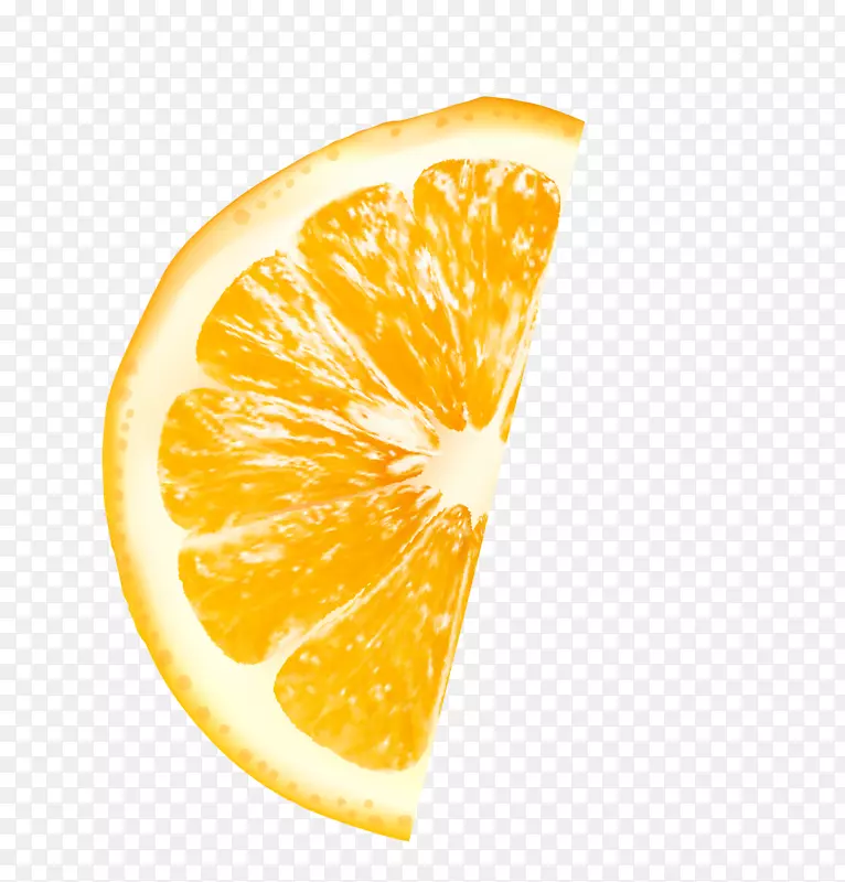 黄色美味橘子片