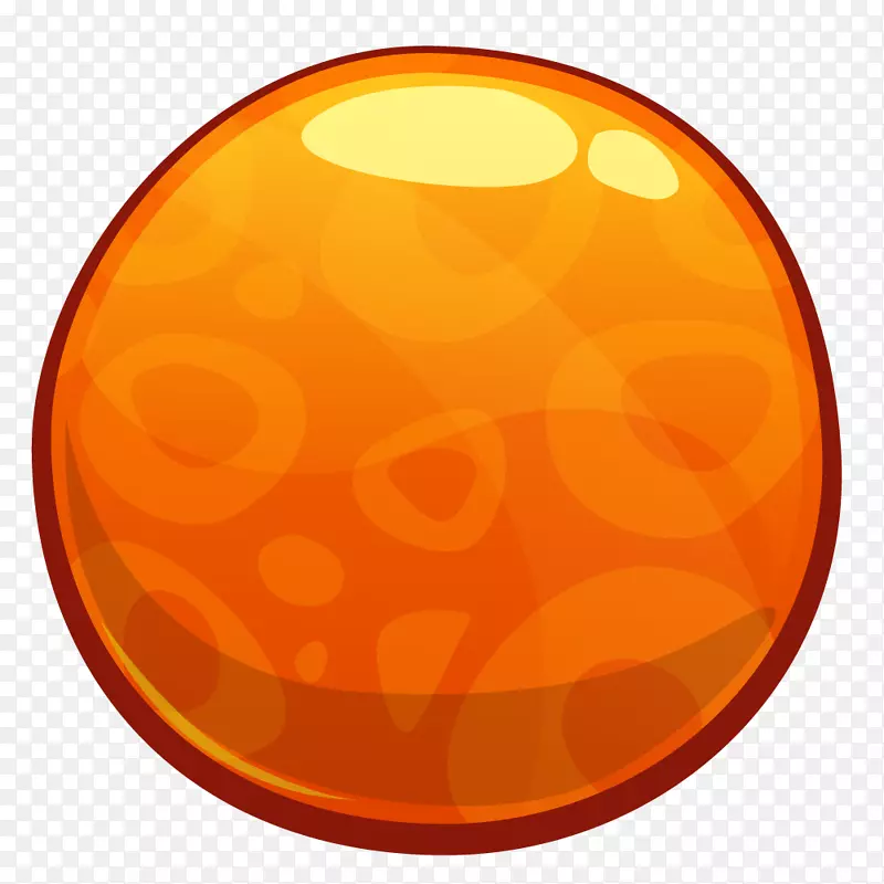 卡通游戏图标暗纹橘色按钮设计素