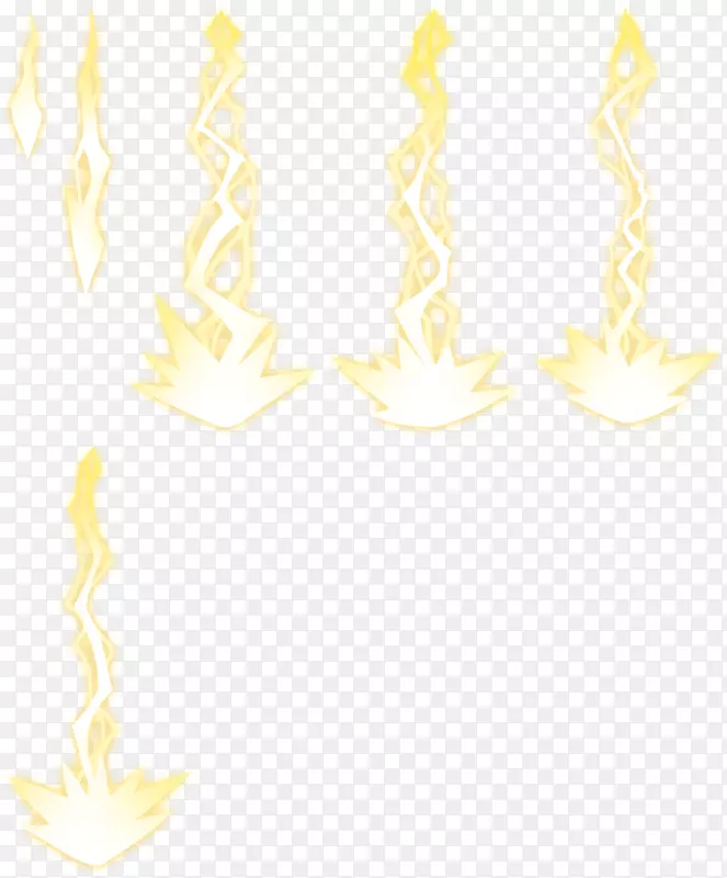 黄色闪电攻击特效