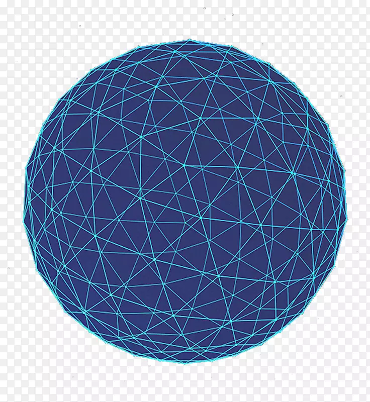 深蓝球状网格点装饰图案