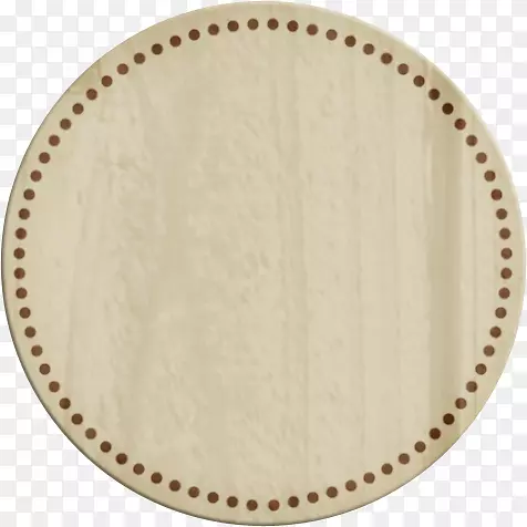 棕色虚点圆形木板