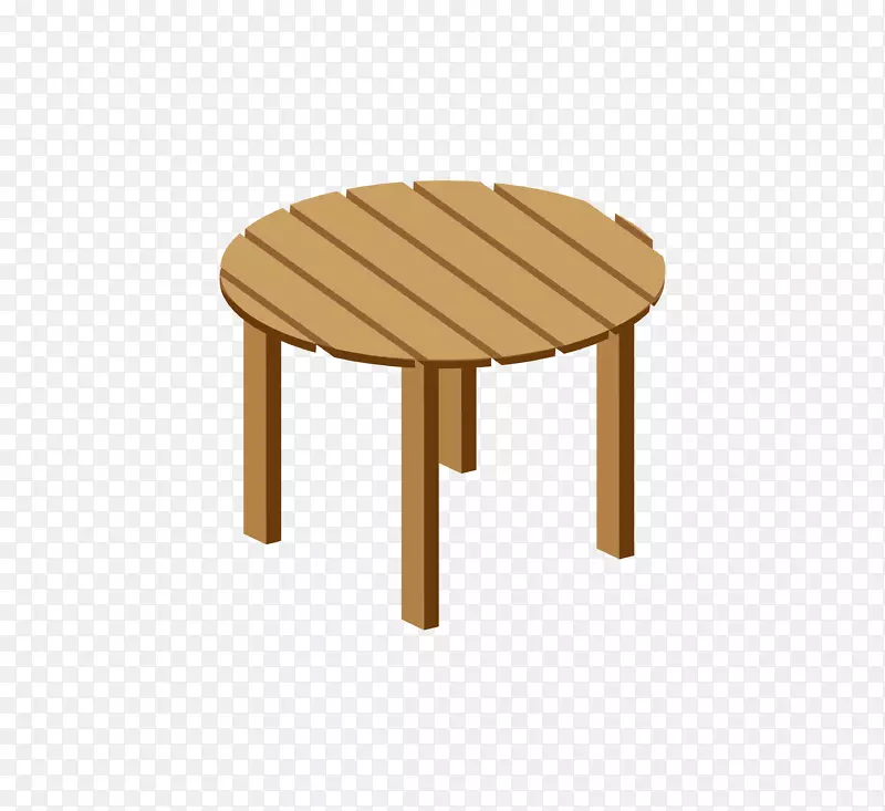 木制圆形桌PNG