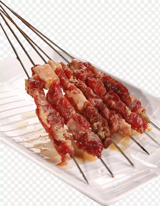 新疆美味烧烤羊肉串实物图