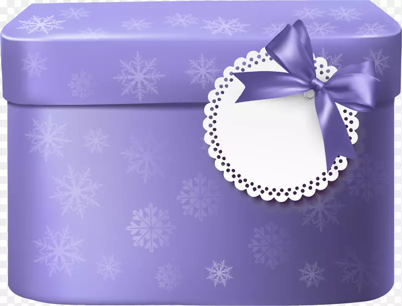 小清新紫色礼盒