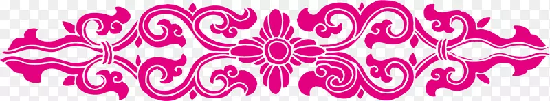 红色花纹