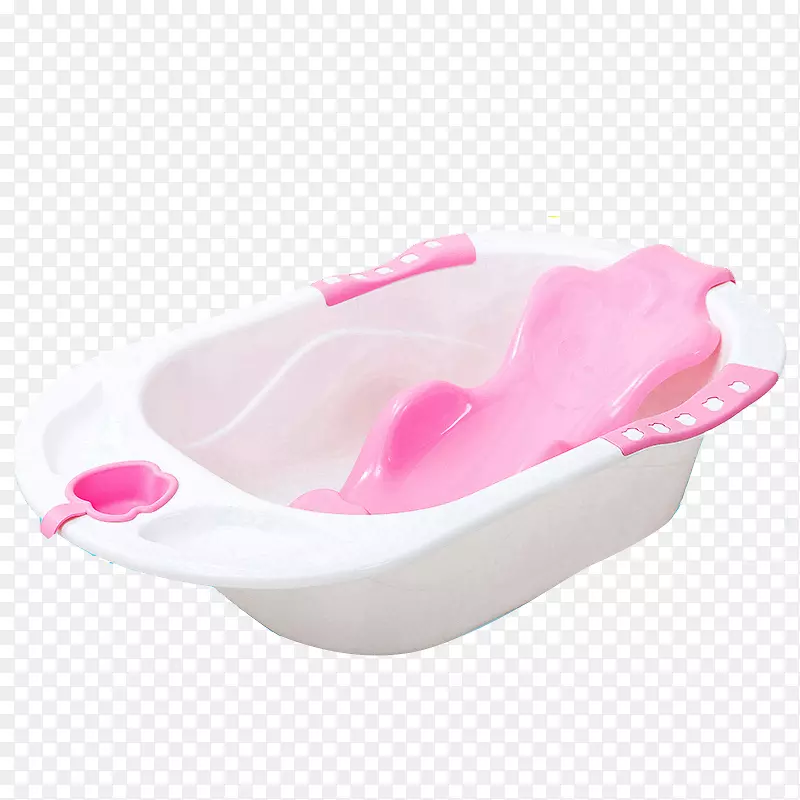 粉色母婴浴盆产品实物图