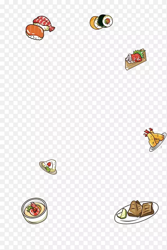 寿司美食手绘