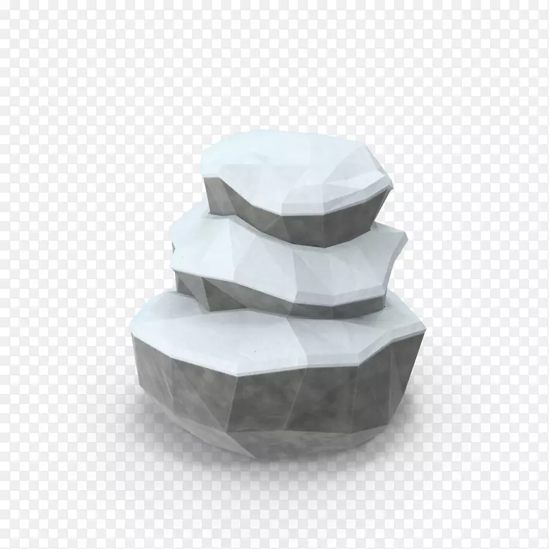 创意的3D石头山体