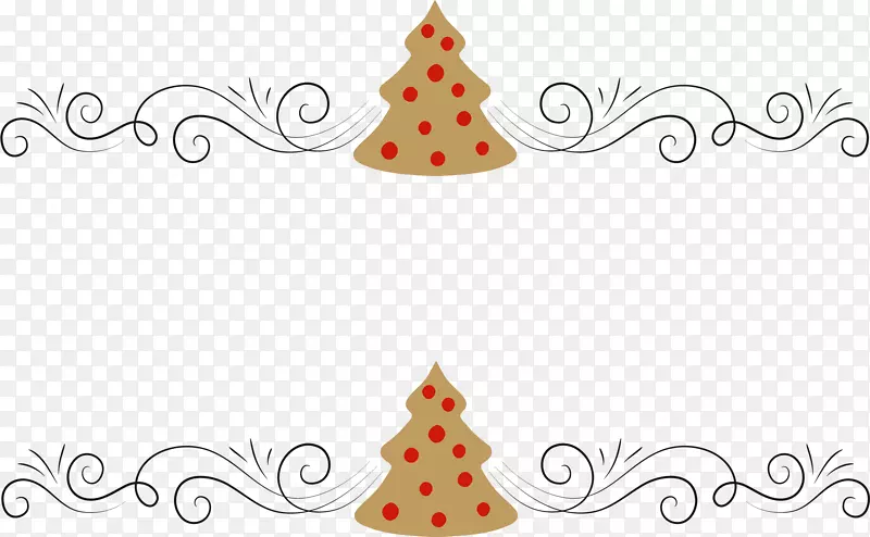 复古圣诞树装饰框