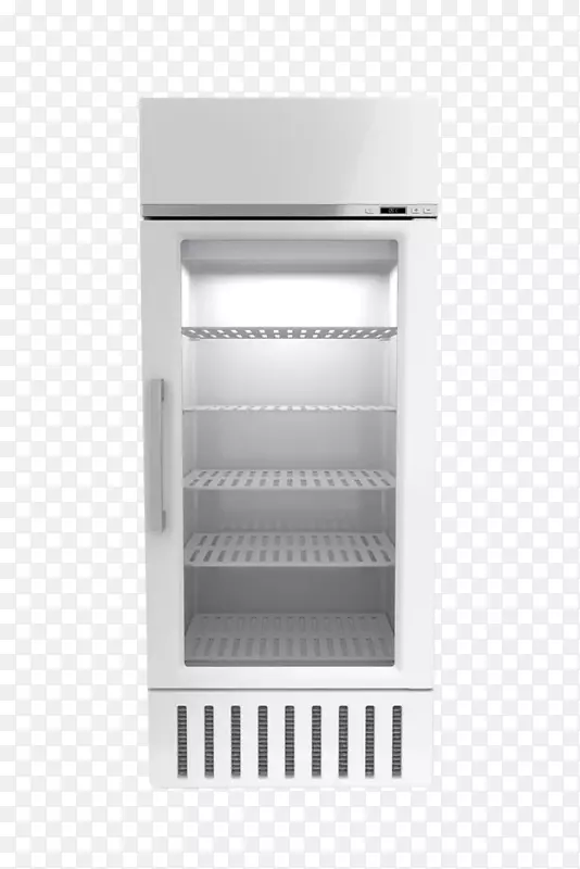 白色简洁冰箱展柜PNG