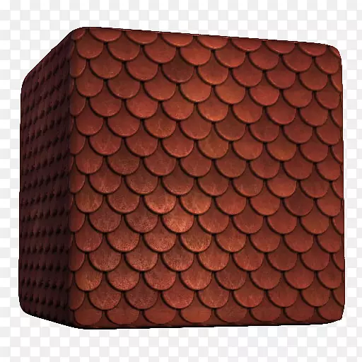 棕色方块瓦片屋顶