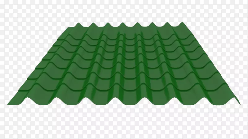 绿色小瓦片瓦片屋顶