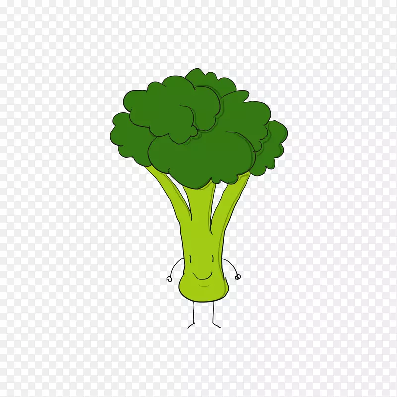 绿色卡通花菜