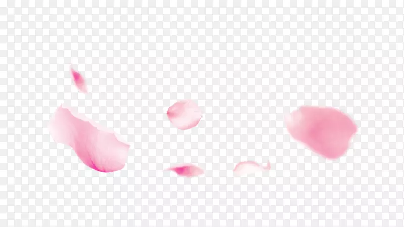 漂浮着的粉色花瓣