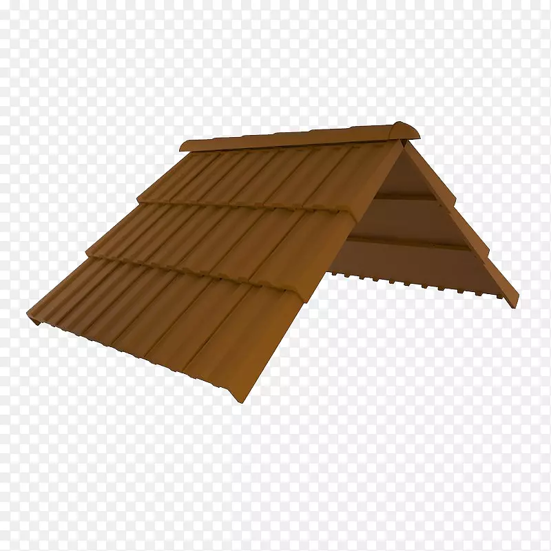 棕色三角瓦片屋顶