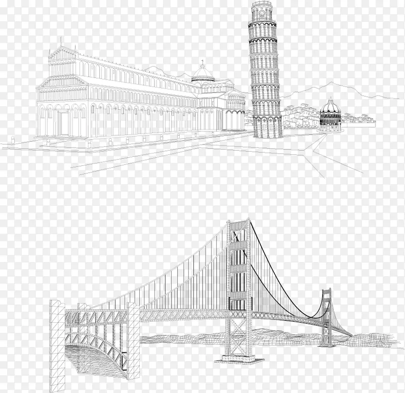 建筑素描图