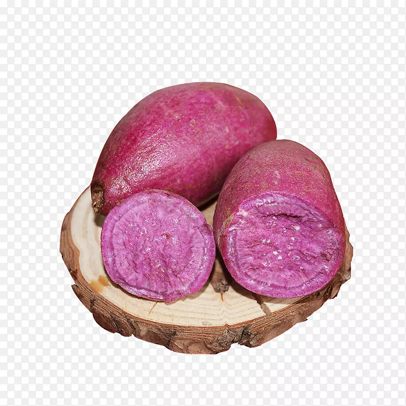 掰开的紫薯设计元素