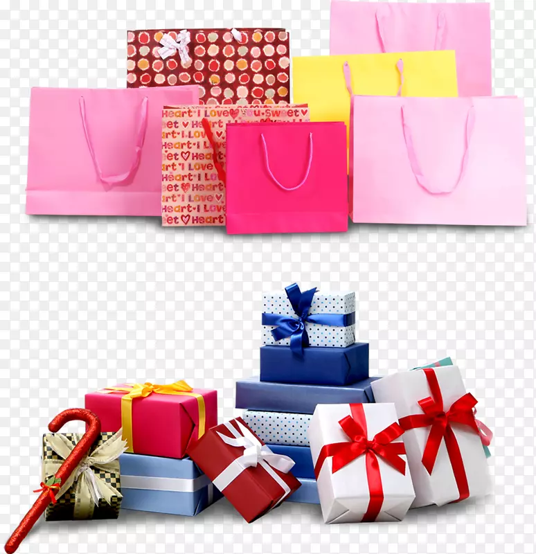 购物袋和礼物