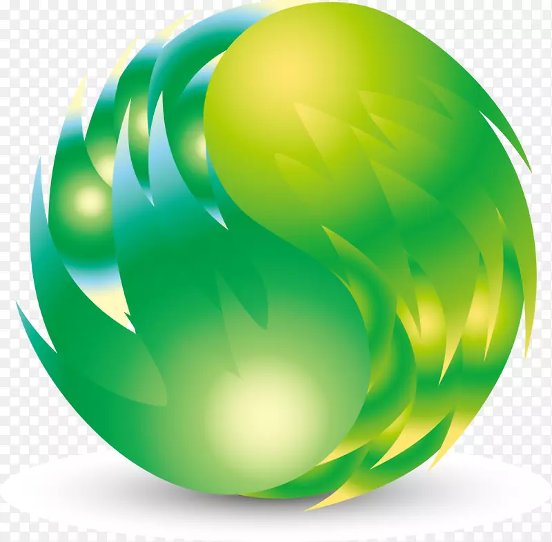 绿色圆球