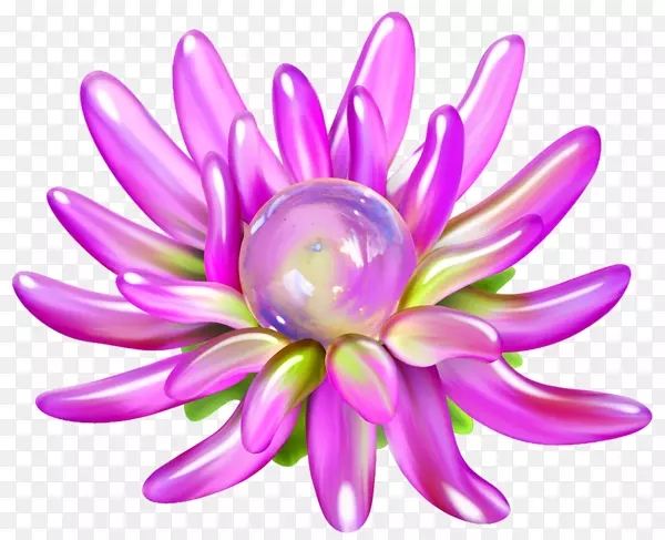 紫色玻璃水晶花朵饰品
