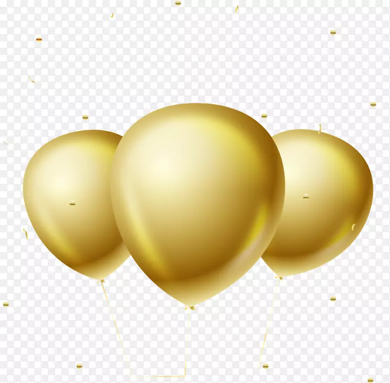 儿童节金色纯色气球