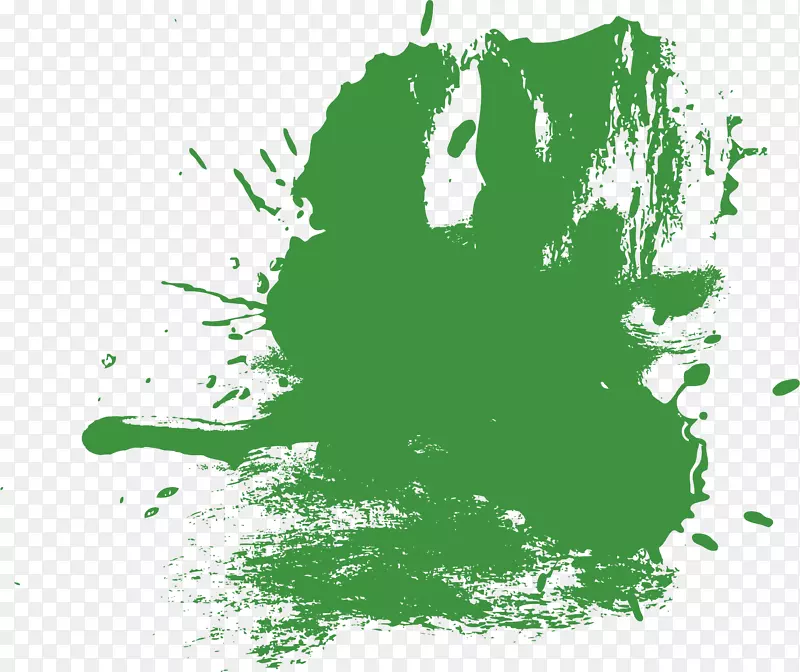 绿色油漆矢量图