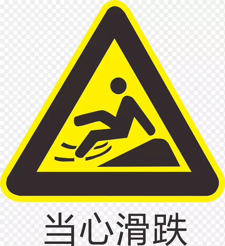 当心滑跌标识PNG图片素材下载_图片编号qrmmjxwy-免抠素材网