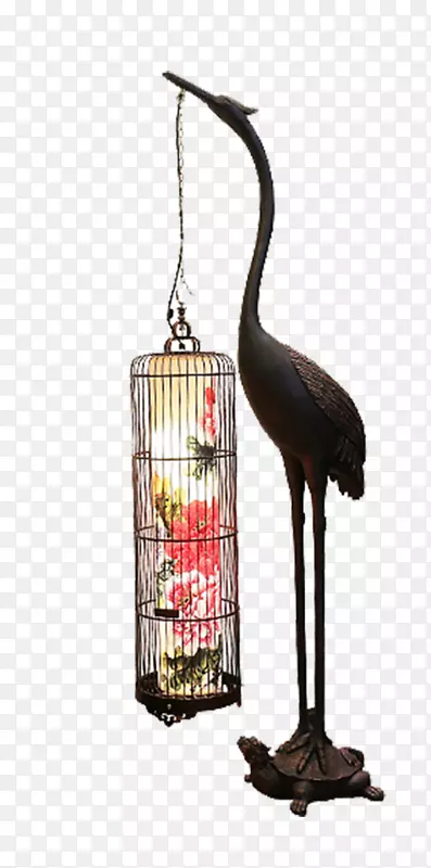现代古典新中式鸟笼灯