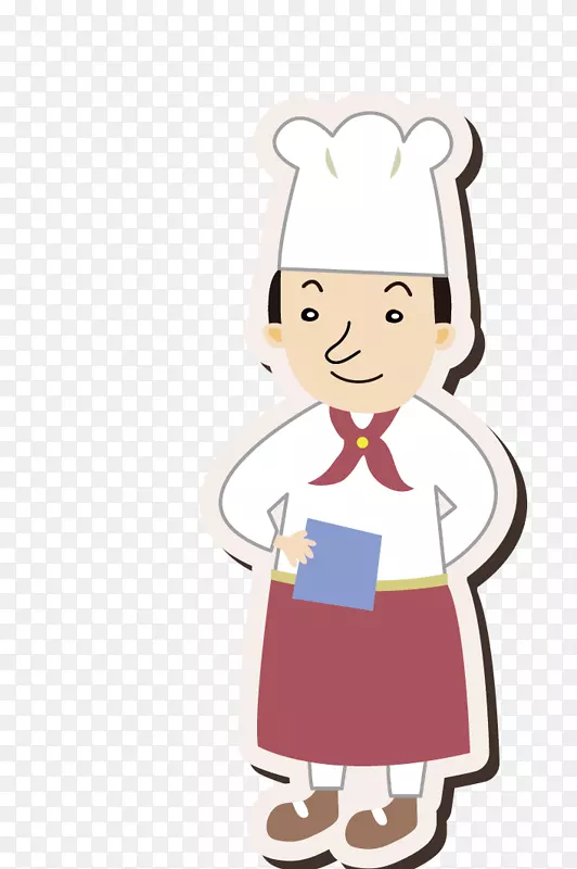 卡通厨师图标psd源文件