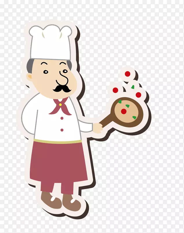 卡通厨师图标psd源文件
