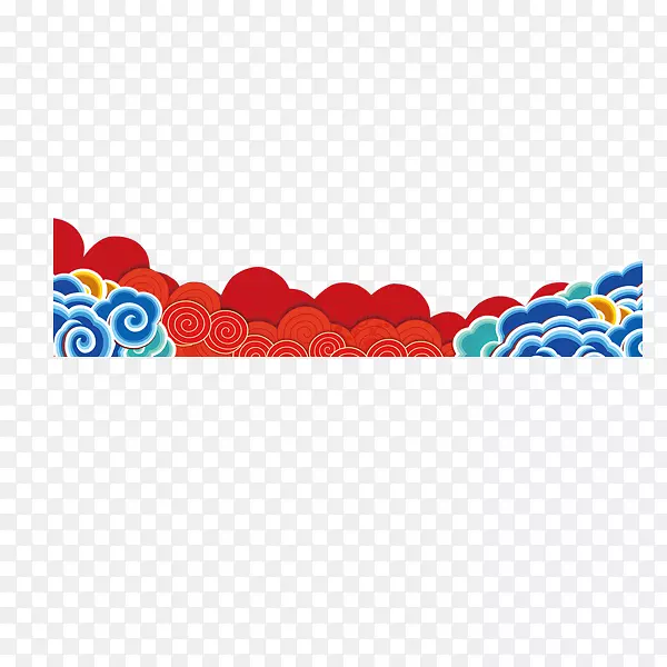 中国风红色云纹底纹